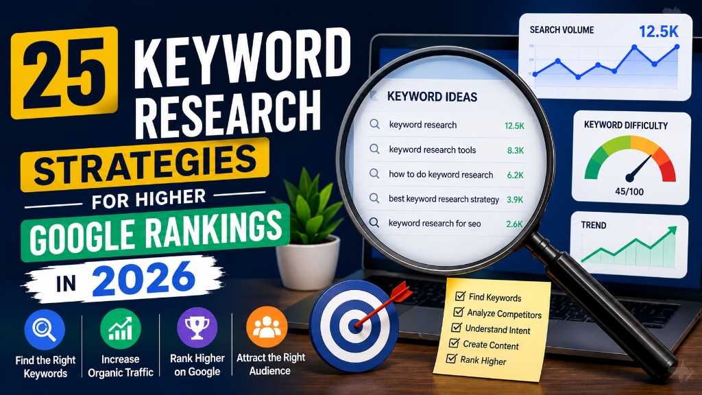 25 Keyword Research Strategies for Higher Google Rankings in 2026