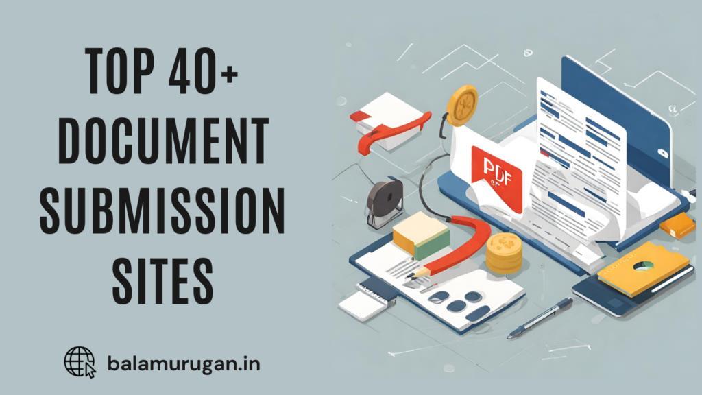 40+ Document / PDF Submission Sites in 2026 Cover