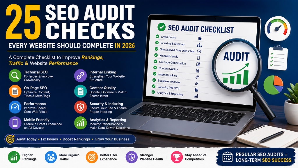 25 SEO Audit Checks Every Website Should Complete in 2026
