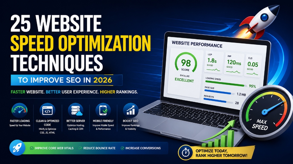 25 Website Speed Optimization Techniques to Improve SEO in 2026